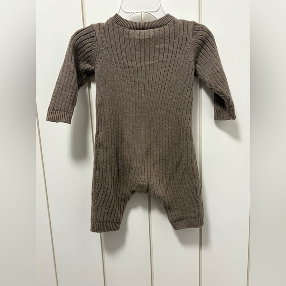 Carter's 100% Cotton Brown Ribbed Knit Footie - Picture 6 of 7